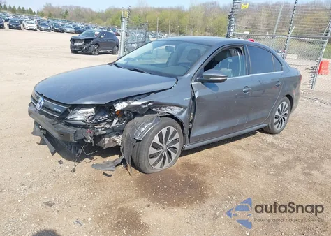 2013 Volkswagen Jetta Hybrid Sel Premium из США, поврежденный, VIN 3VW637AJ6DM300238
